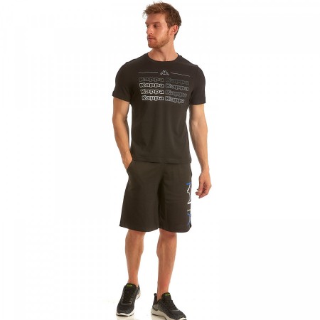 Kappa Ανδρικό T- Shirt Μπλουζάκι Dojame Μαύρο