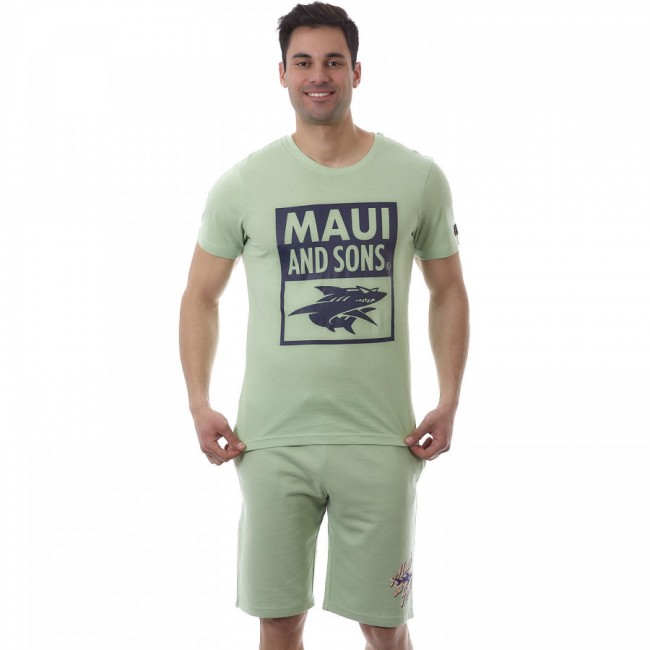 Maui Ανδρικό T-Shirt Μπλουζάκι Ralok Πράσινο