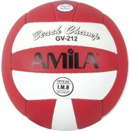 Amila Μπάλα Beach Volley Δίχρωμη 41653 (Κόκκινη/Άσπρη)