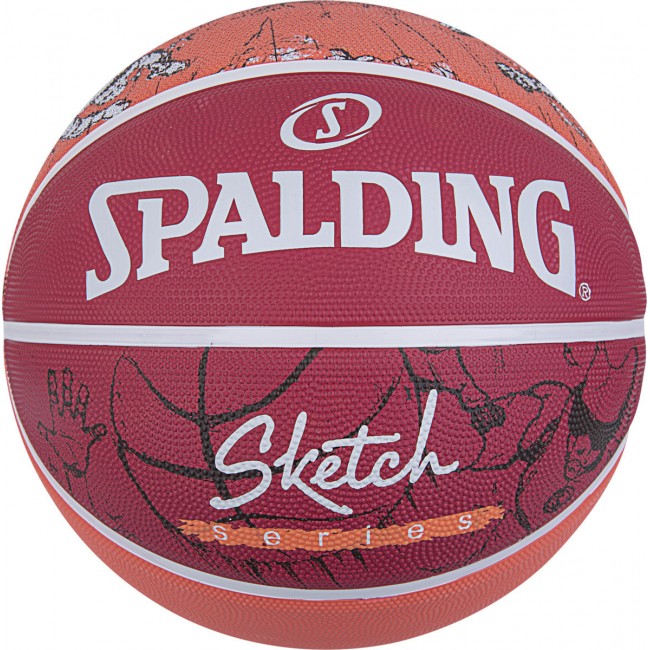 Spalding Sketch Dribble 84-381Z1 ΚΟΚΚΙΝΗ/ΠΟΡΤΟΚΑΛΙ