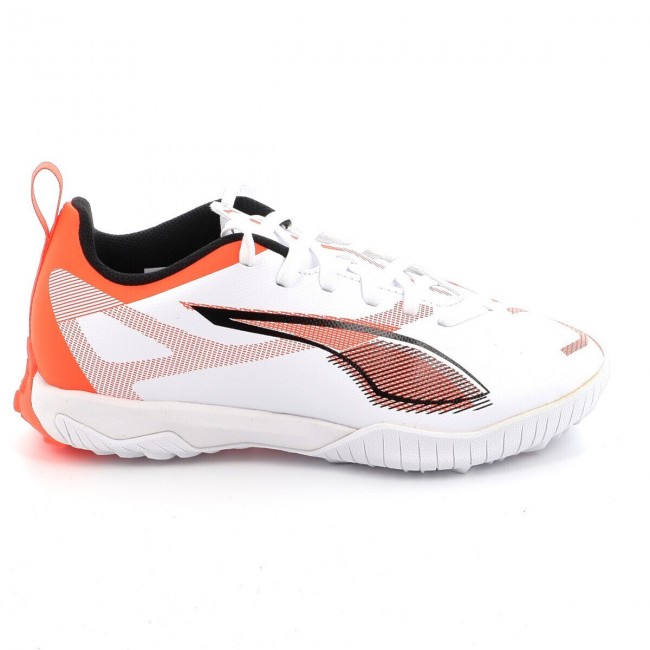 PUMA Παιδικά Ποδοσφαιρικά Ultra 5 Play Tt Mid Jr με Σχάρα Λευκό