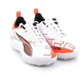 PUMA Παιδικά Ποδοσφαιρικά Ultra 5 Play Tt Mid Jr με Σχάρα Λευκό