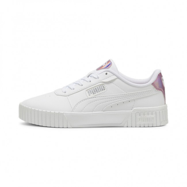 Puma Carina 2.0 Γυναικεία Flatforms Sneakers Λευκά