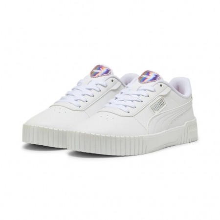 Puma Carina 2.0 Γυναικεία Flatforms Sneakers Λευκά