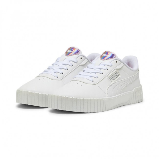 Puma Carina 2.0 Γυναικεία Flatforms Sneakers Λευκά