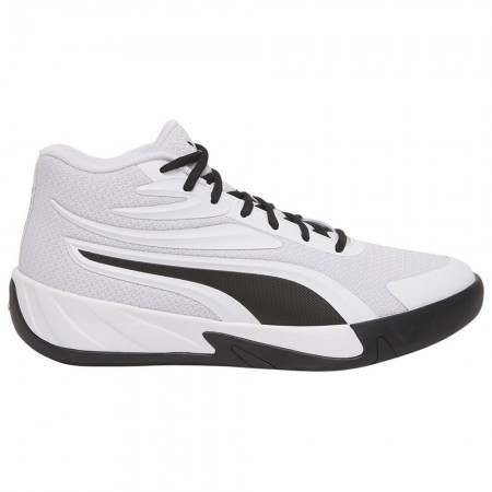 Puma Mid CourtT Pro Μπασκετικά Παπούτσια Λευκά