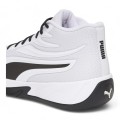 Puma Mid CourtT Pro Μπασκετικά Παπούτσια Λευκά