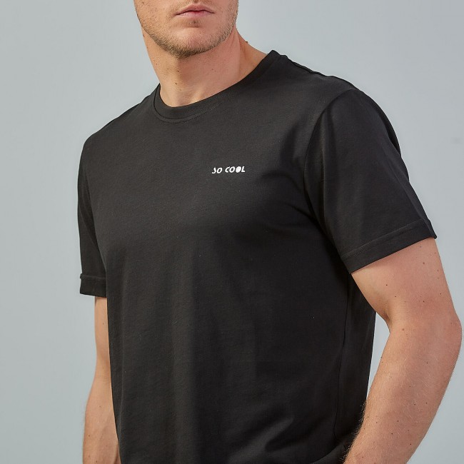 So Cool Ανδρικό T- Shirt Basic Μαύρο