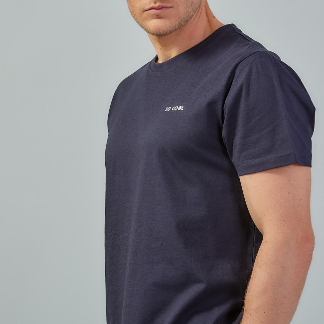 So Cool Ανδρικό T- Shirt Basic Μπλε